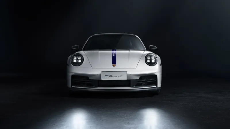 Porsche 911 Carrera T, Dark background 5K