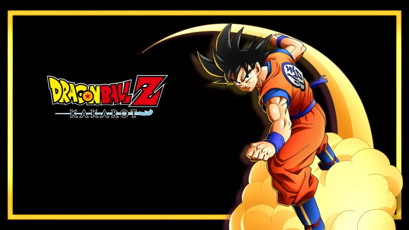 Goku, Dragon Ball Z: Kakarot, Flying Nimbus, Black background, 4K wallpaper