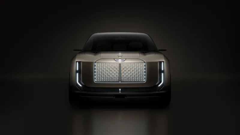 Bentley EXP 15, Front view, Illuminated grille, Concept car, 8K wallpaper