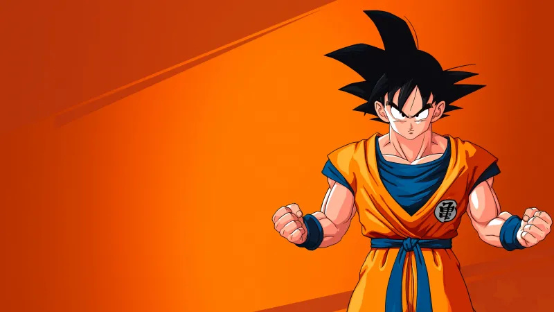 Goku, Orange background 4K, Dragon Ball Z: Kakarot