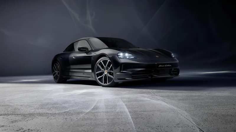 Porsche Taycan 4S Black Edition 2025, 5K wallpaper
