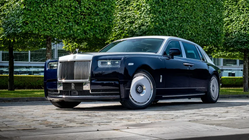 Rolls-Royce Phantom Extended Chinese Mural Art 2025, 5K wallpaper
