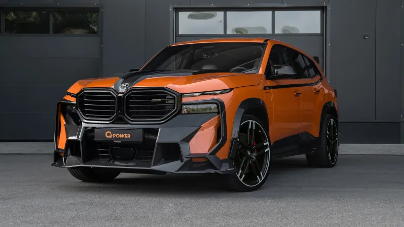 G-Power BMW XM Label, Orange SUV, Widebody, Tuned, 8K wallpaper