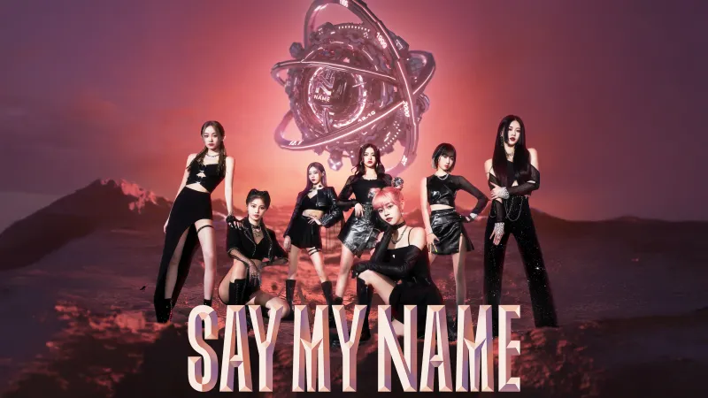 Say My Name, Girl group, Album cover, Sunset mountains, 5K wallpaper