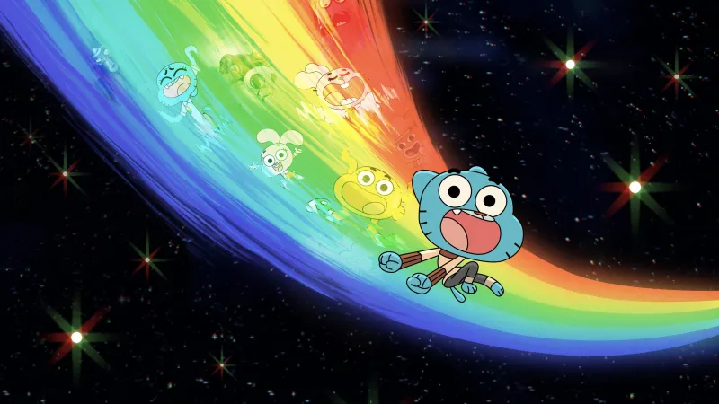 The Wonderfully Weird World of Gumball, 2025, Cartoon, Rainbow, Gumball Watterson, 4K wallpaper