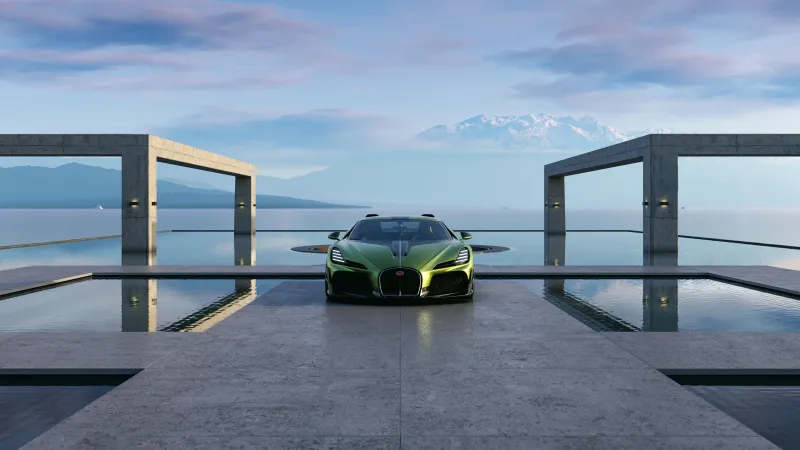 Bugatti Brouillard 8K wallpaper