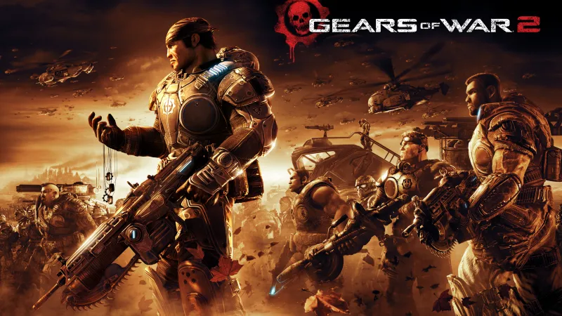 Gears of War 2 wallpaper, Marcus Fenix