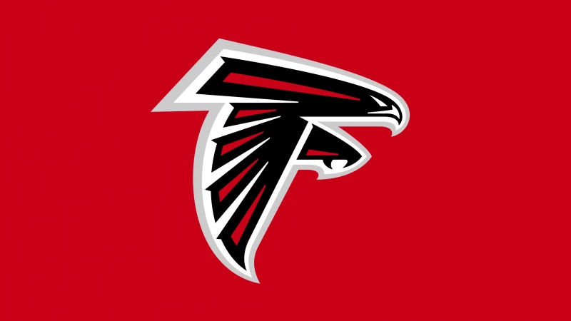 Atlanta Falcons, Red background 4K