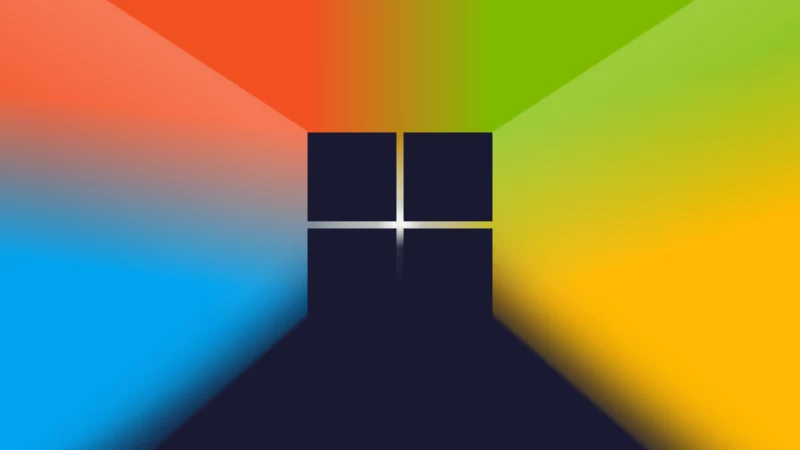 Microsoft Windows, Logo, Gradient background, Colorful background, 5K