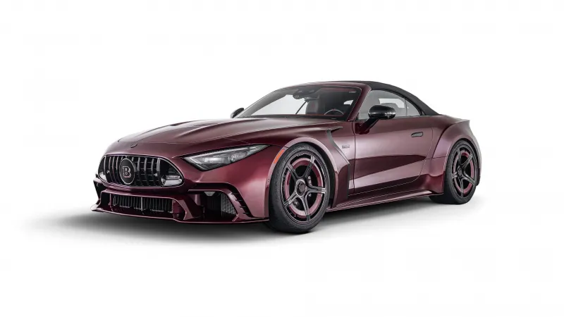 Brabus Rocket GTC wallpaper, Mercedes-AMG SL 63, Deep red roadster, 2025, 8K
