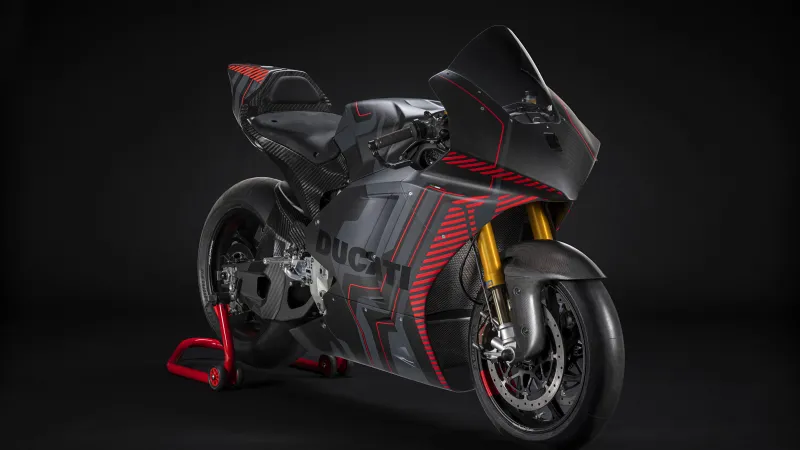 Ducati V21L Prototype wallpaper, MotoE World Championship, Electric superbike, Black background