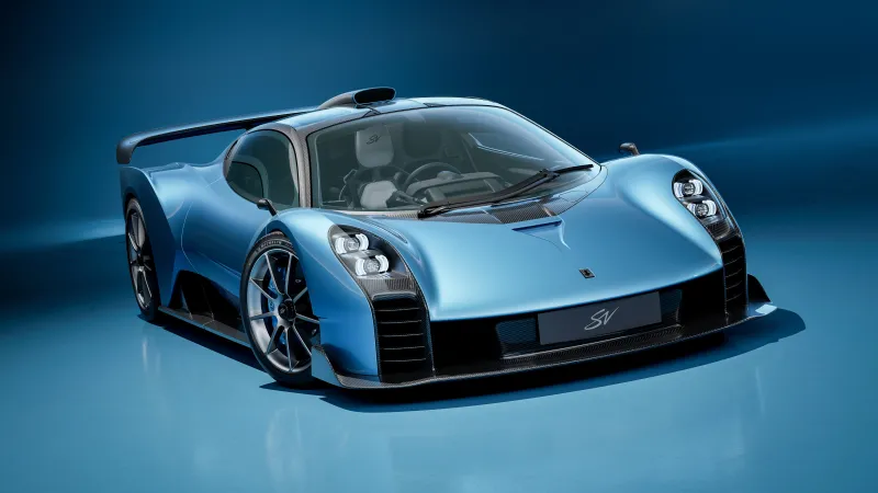GMSV Le Mans GTR wallpaper, Blue hypercar, Studio, 2026, 5K