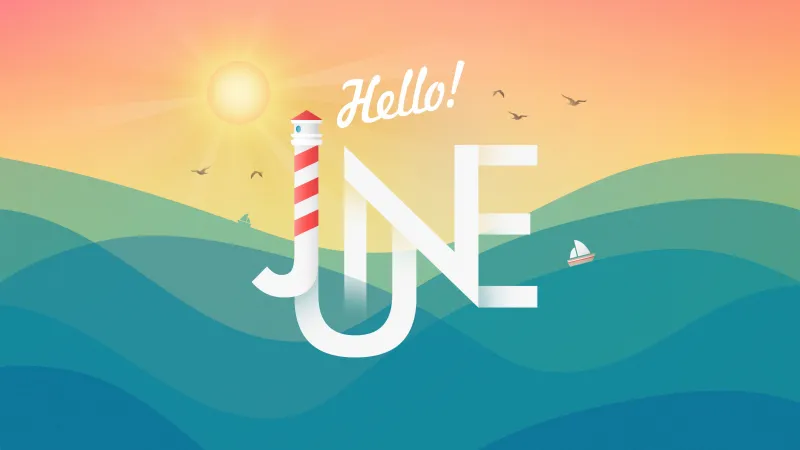 Hello June, Summer, 5K wallpaper