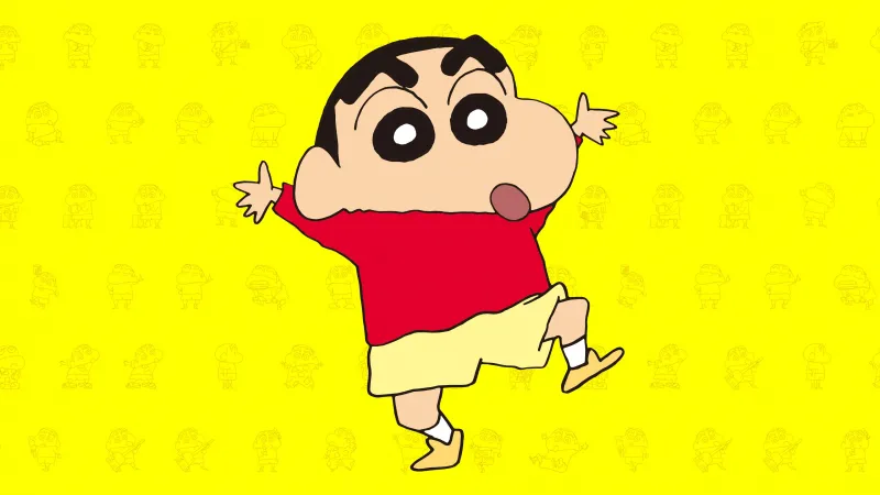 Shin-chan, Yellow background 4K