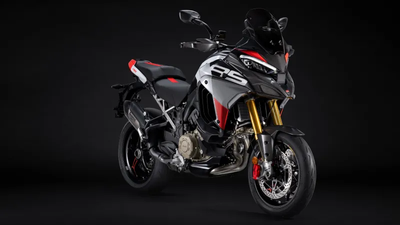 Ducati Multistrada V4 RS, Carbon details, Dark background, 2026, 4K wallpaper