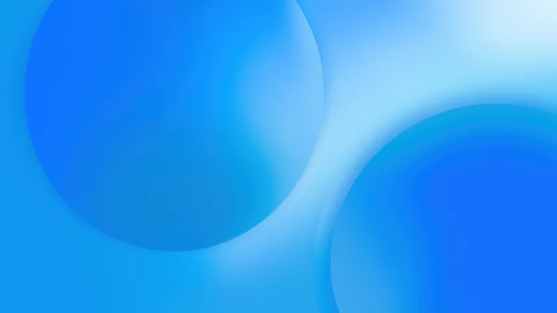 iCloud Ultrawide Blue background