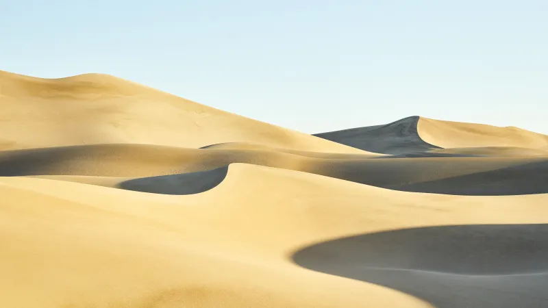 Sand Dunes, macOS Mojave, Desert, Landscape, Stock, 5K