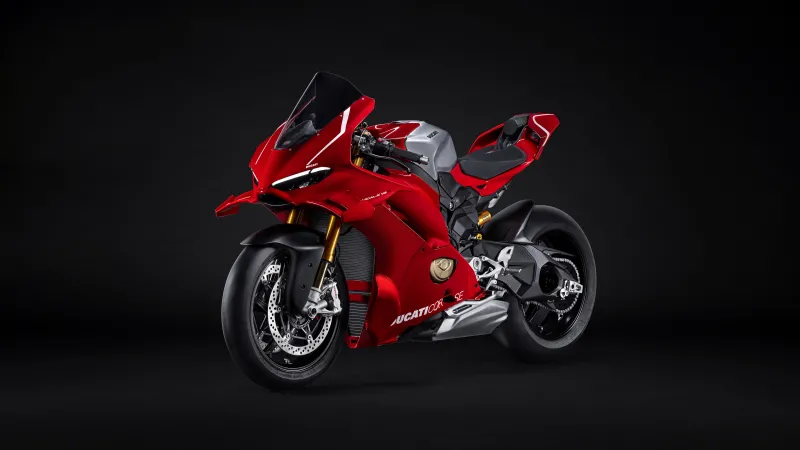 Ducati Panigale V4 R, Dark background 5K