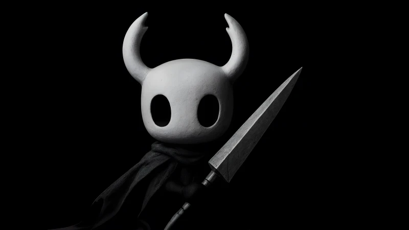 Hollow Knight, Black background 4K