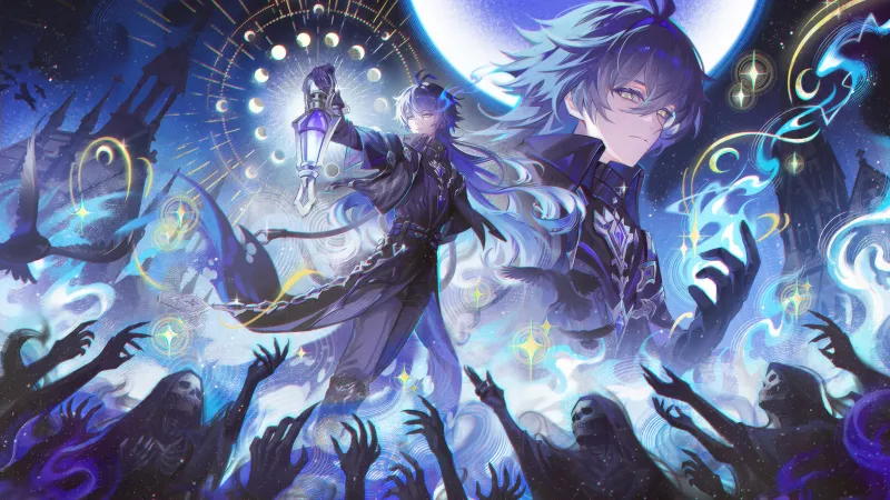 Flins, Genshin Impact, 5K wallpaper