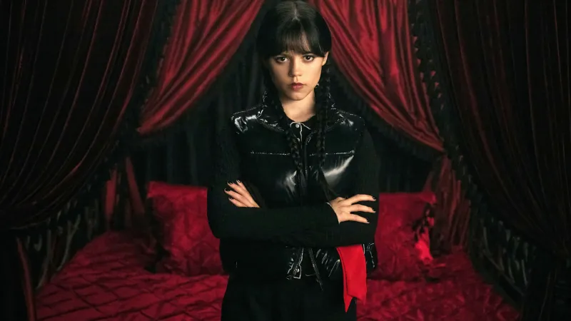 Jenna Ortega in Season 2, Jenna Ortega as Wednesday Addams