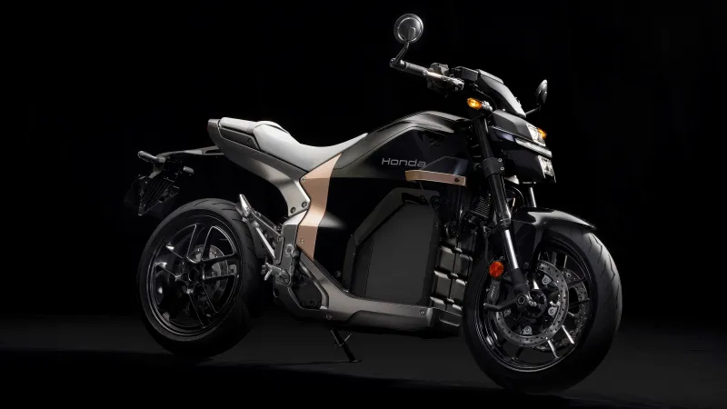 Honda WN7 wallpaper, Electric motorcycle, Dark background, 2026