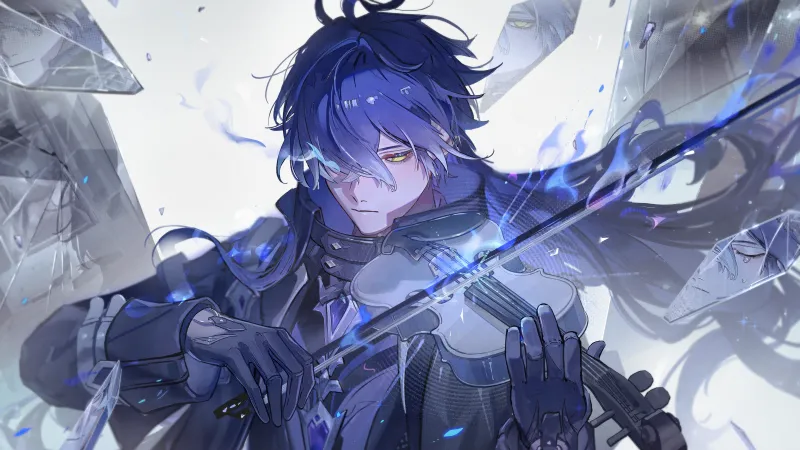 Flins 5K wallpaper, Genshin Impact