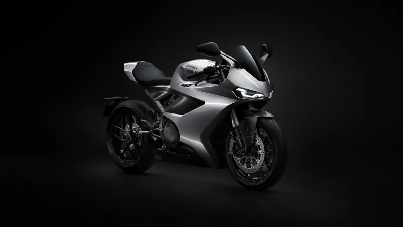 Norton Manx R, Superbike, Silver, Dark background, 2026, 5K wallpaper