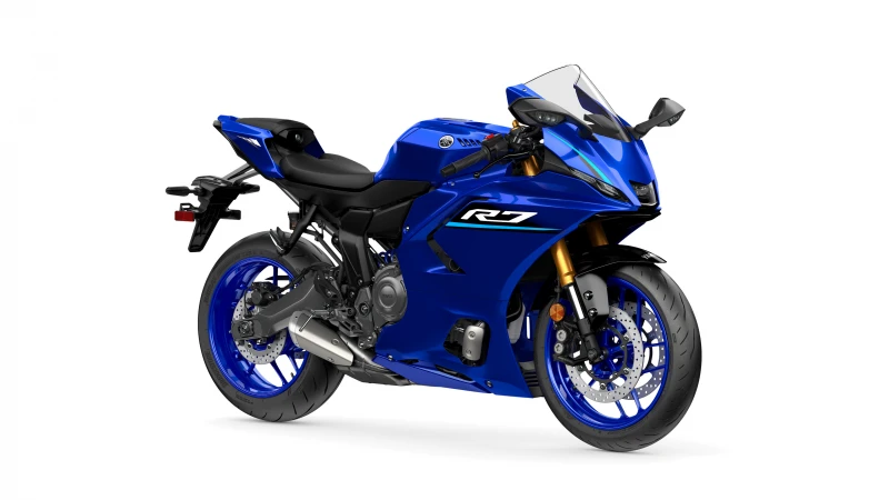 Yamaha YZF-R7, Team Yamaha Blue, White background, 2026, 4K wallpaper