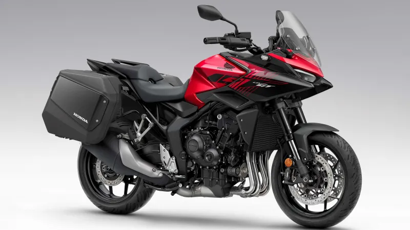 Honda CB1000GT, Touring bike, Red and black, Luggage, 5K wallpaper