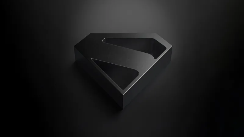 Superman, Logo, Dark background 8K