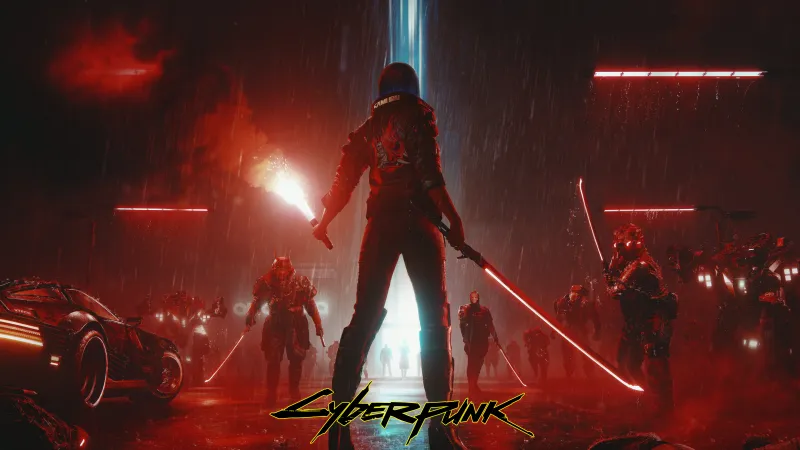 Cyberpunk 2077 5th Anniversary, Samurai, Game poster