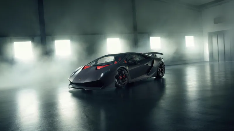 Lamborghini Sesto Elemento wallpaper, Carbon fiber, Misty garage, Albert Spiess Collection
