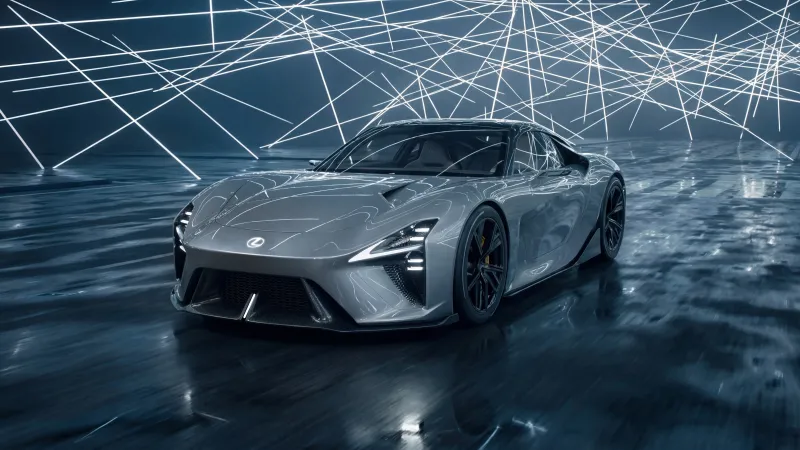 Lexus LFA Concept wallpaper, Electric sports car, Laser lights, 5K