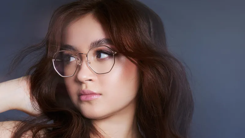 Anna Cathcart wallpaper, Glasses, Pink outfit, Vertical, Canadian actress