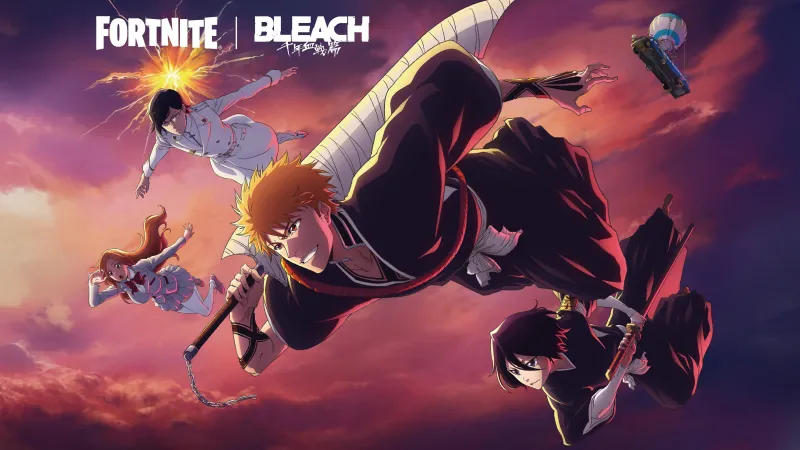 Fortnite x Bleach, Ichigo Kurosaki, Rukia Kuchiki, Uryu Ishida, Orihime Inoue