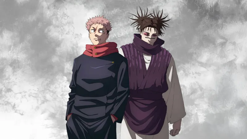 Yuji Itadori and Choso, Jujutsu Kaisen Season 3, 8K wallpaper