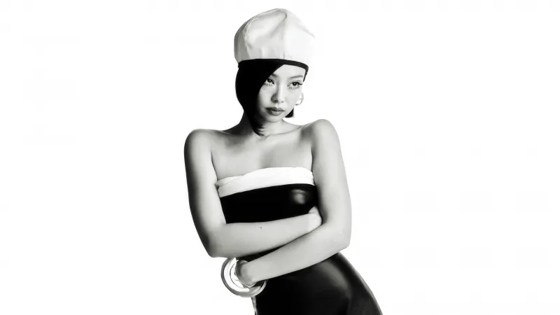 Jennie, Monochrome, V Magazine 2026, White background 8K