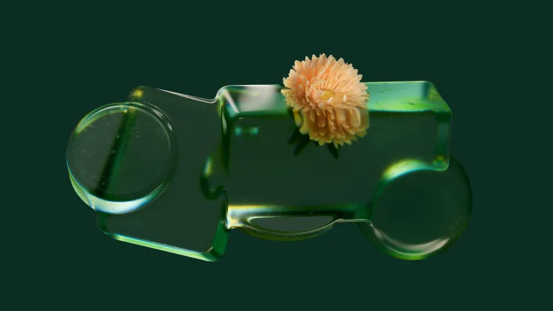 Microsoft Opaline Green, Dark Mode wallpaper