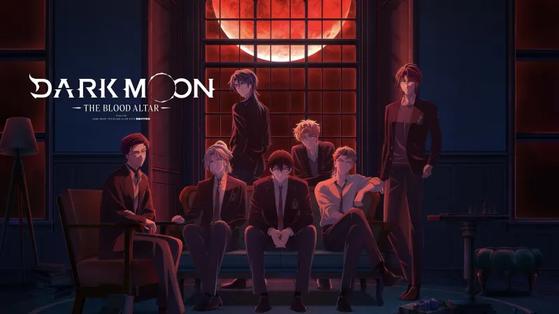 Dark Moon: The Blood Altar, Anime poster, Anime series, Vampires, Blood moon, 4K wallpaper