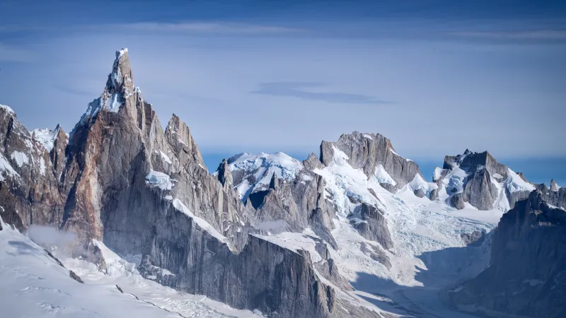 Cerro Torre wallpaper, Patagonia glaciers, Snowy spires