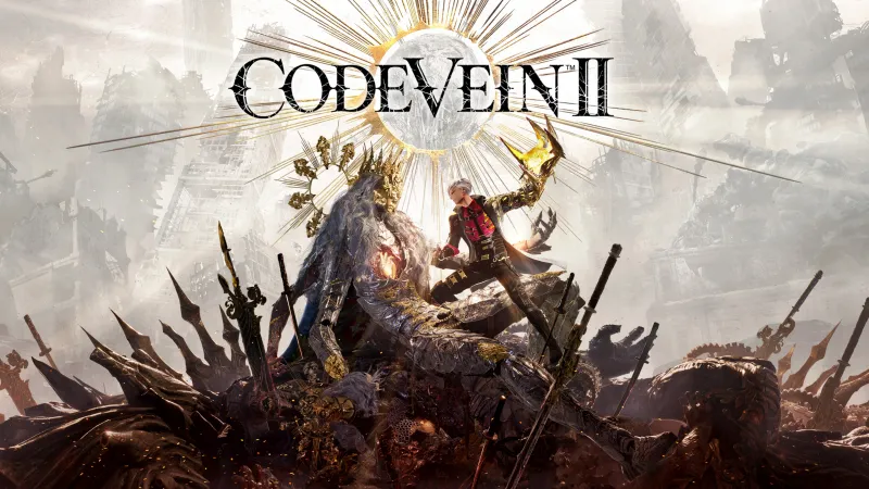 Code Vein II wallpaper, Key art, Ruined city, Golden halo, 2026 Games