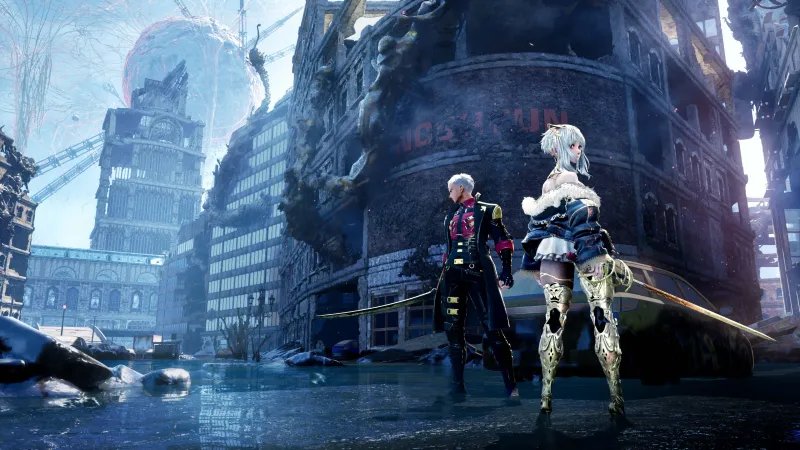 Code Vein II, Revenants, Frozen city, Gameplay screenshot, 4K wallpaper