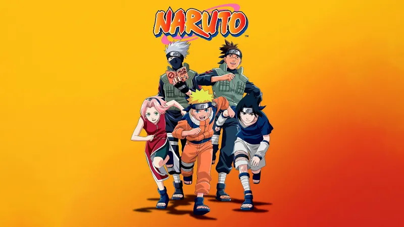 Naruto Team 7 Anime poster, 5K wallpaper, Naruto Uzumaki, Sasuke Uchiha, Sakura Haruno, Kakashi Hatake