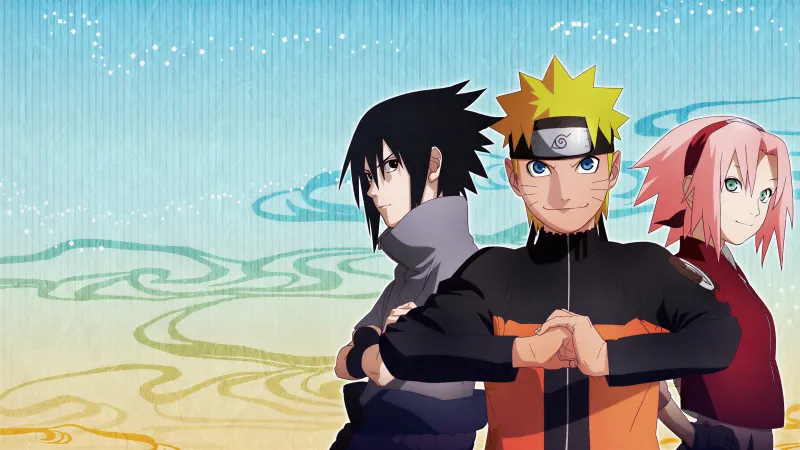 Naruto Shippuden Team 7, Sakura Haruno, Sasuke Uchiha, Naruto Uzumaki