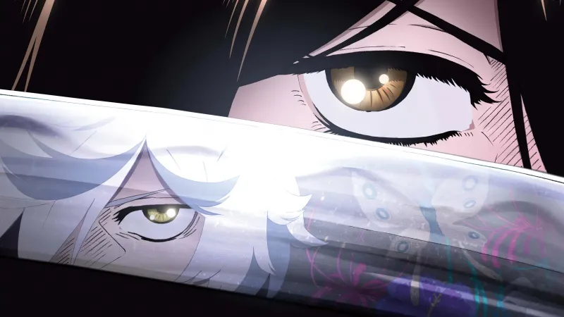 Hell's Paradise: Jigokuraku, Sagiri wallpaper, Katana reflection, Anime eyes