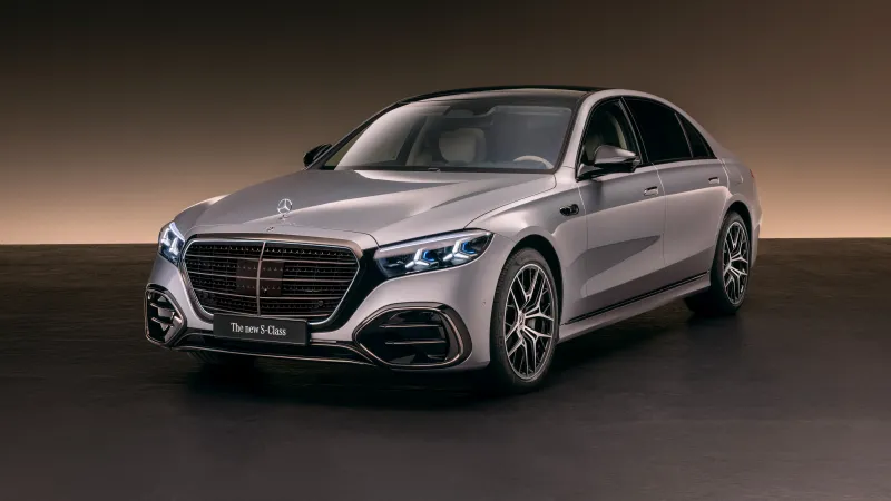 Mercedes-Benz S 580 e, The new S-Class, Rose gold, 2026, 5K wallpaper