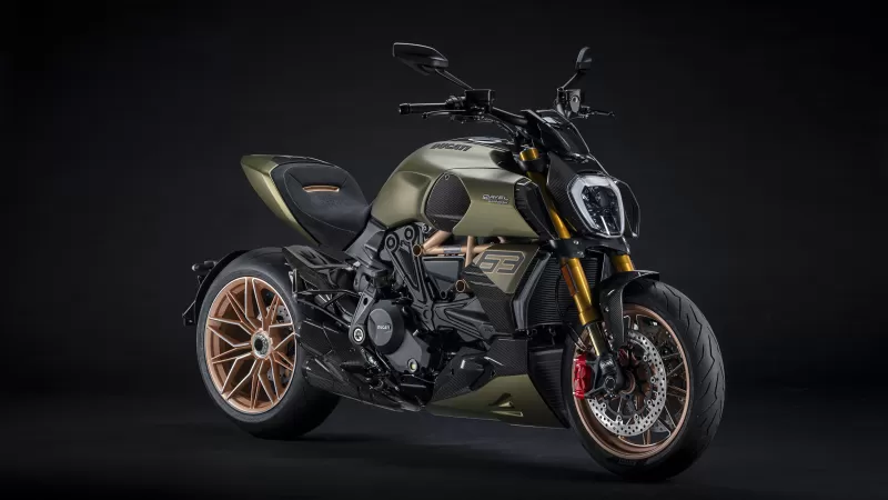 Ducati Diavel 1260 Lamborghini, Dark background, 5K wallpaper
