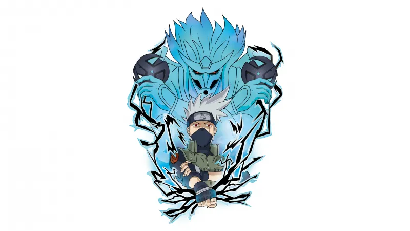 Kakashi Hatake, 12K wallpaper, Susanoo mode Artwork, Naruto