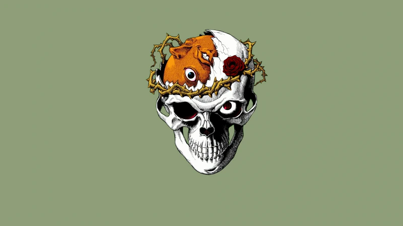 Berserk Skull Illustration